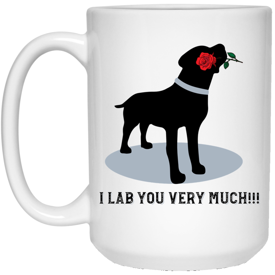 'I Lab You Very Much' Valentine's Day Black Labrador Shirt