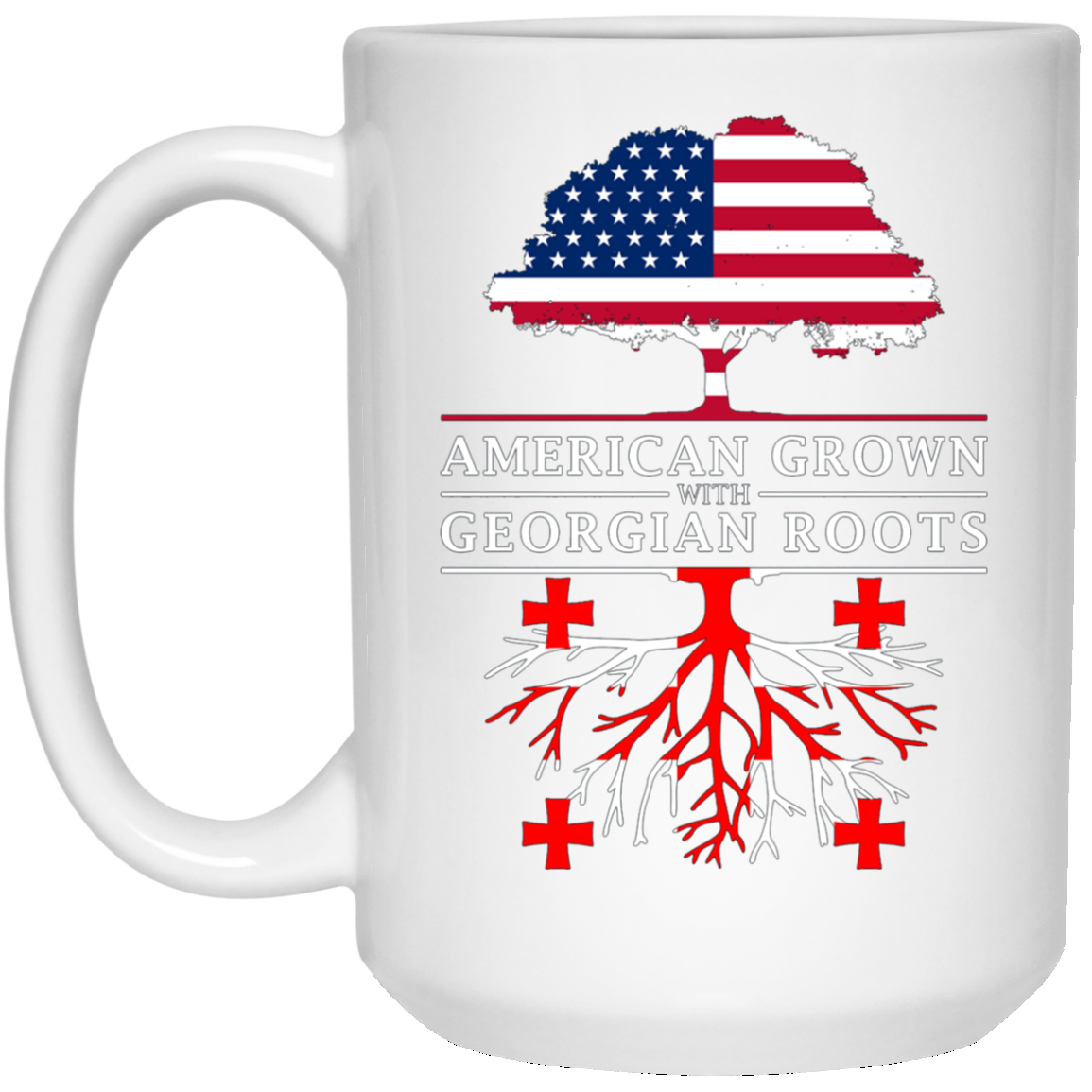 American Grown with Georgian Roots - Georgia T-Shirt