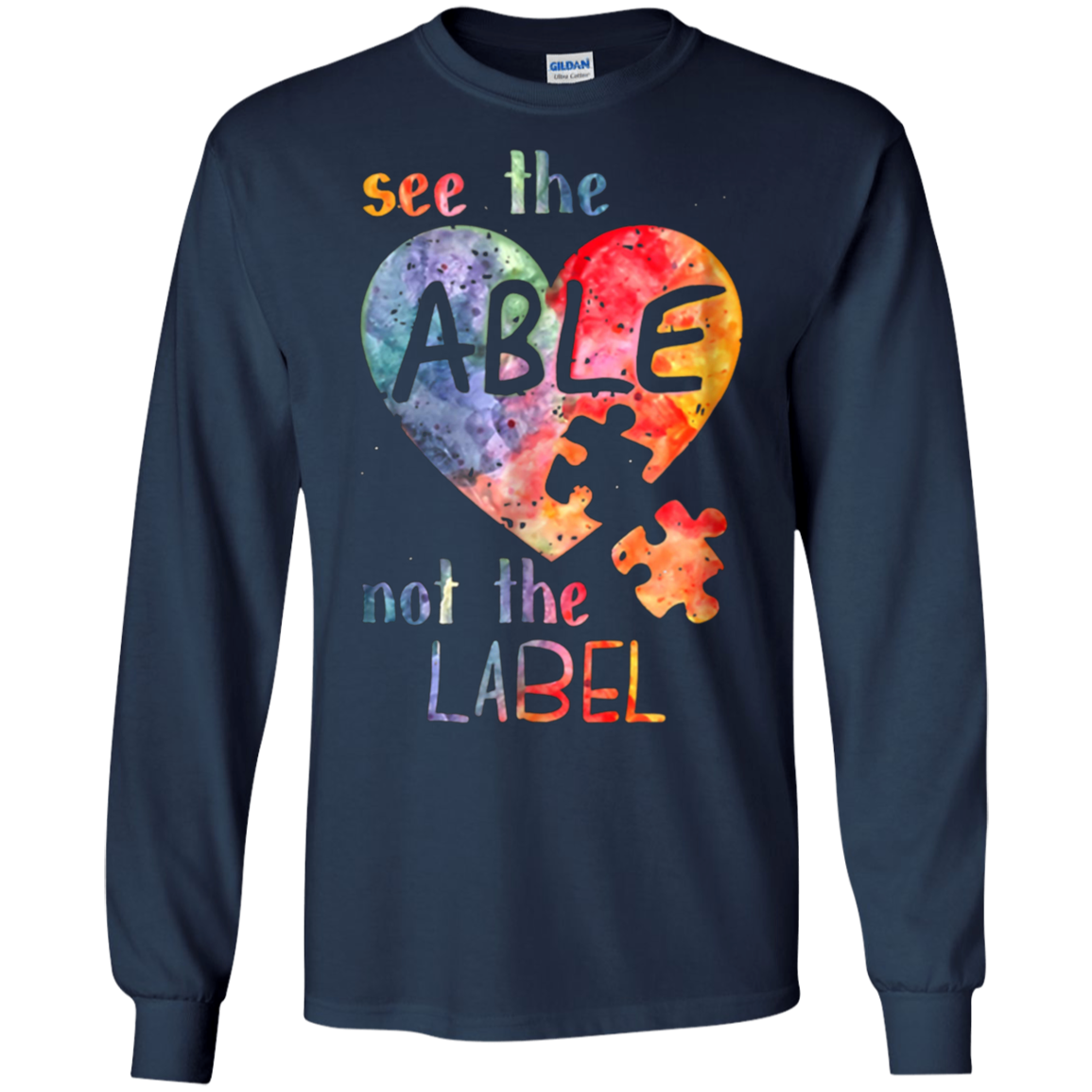 Autism Awarness See The Able Not The Label Shirt
