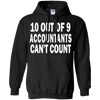 Image of 10 out of 9 accountants can't count | Funny CPA Quote Tshirt