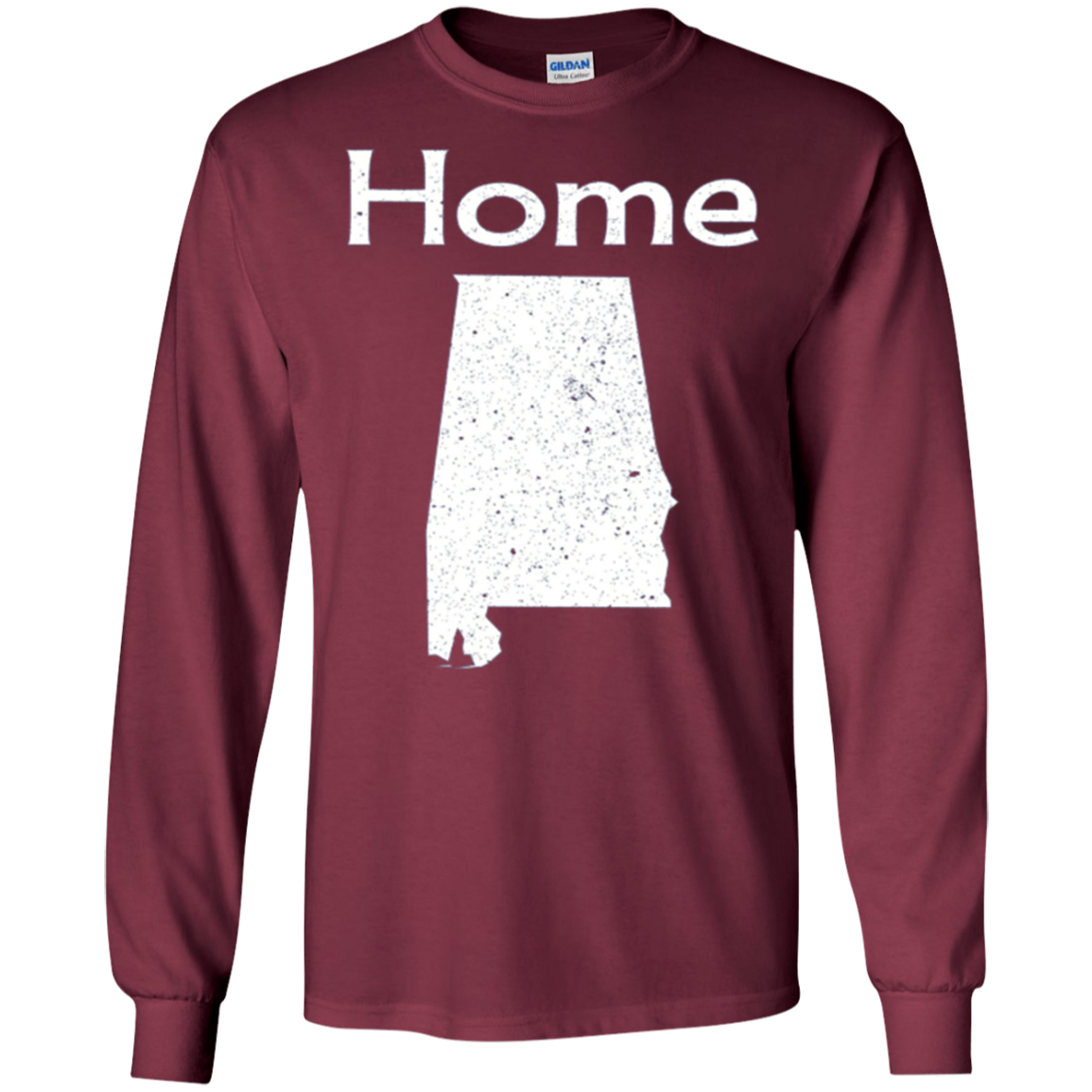Alabama Distressed Home State long sleeve t-shirt