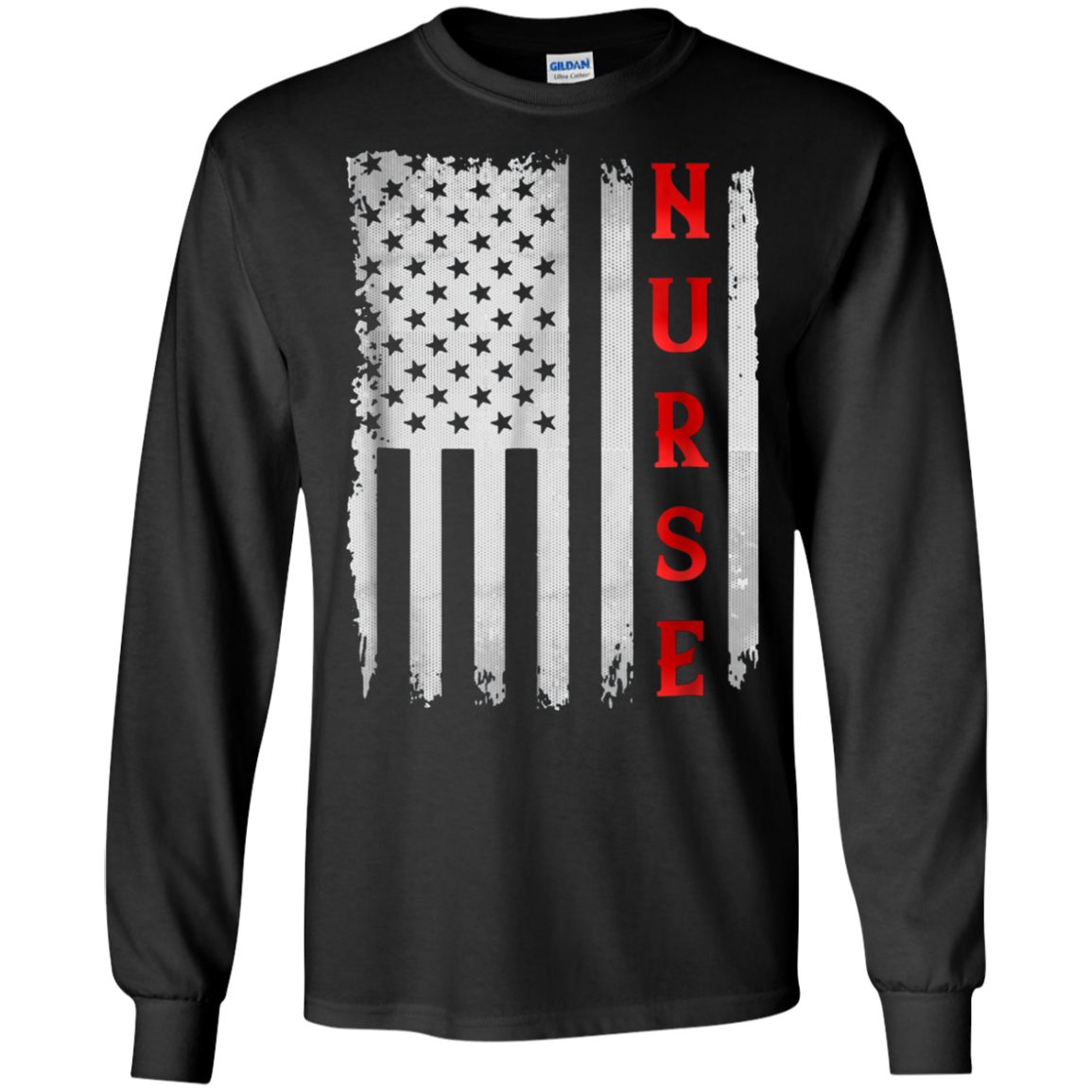 American Flag Nurse Gift T-Shirt