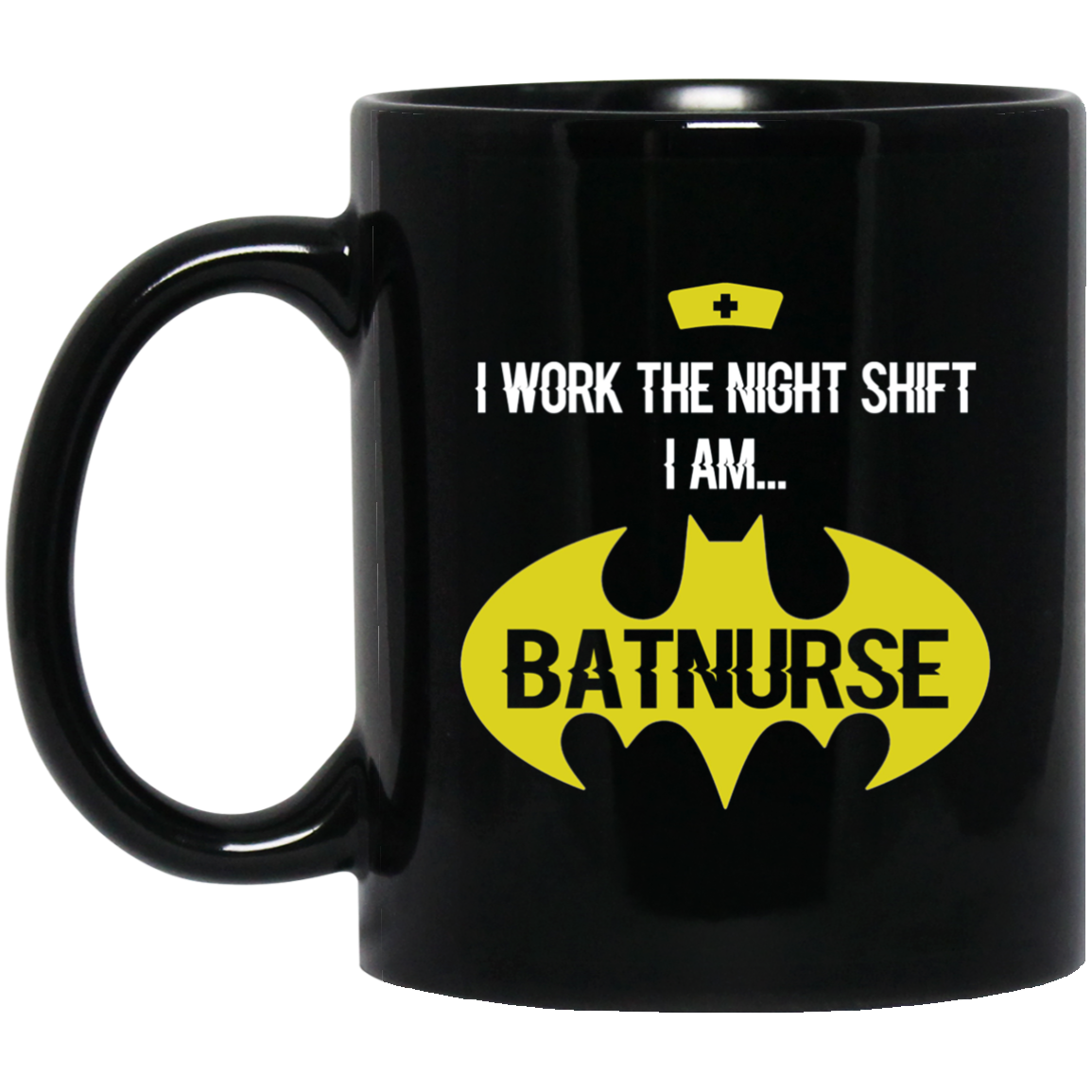 Adult Nurse T-Shirt Am Bat Nurse I Work The Night Shift Shirt