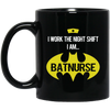 Image of Adult Nurse T-Shirt Am Bat Nurse I Work The Night Shift Shirt
