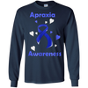 Image of Ruban de conscience d'Apraxia avec le T-shirt de cœurs
