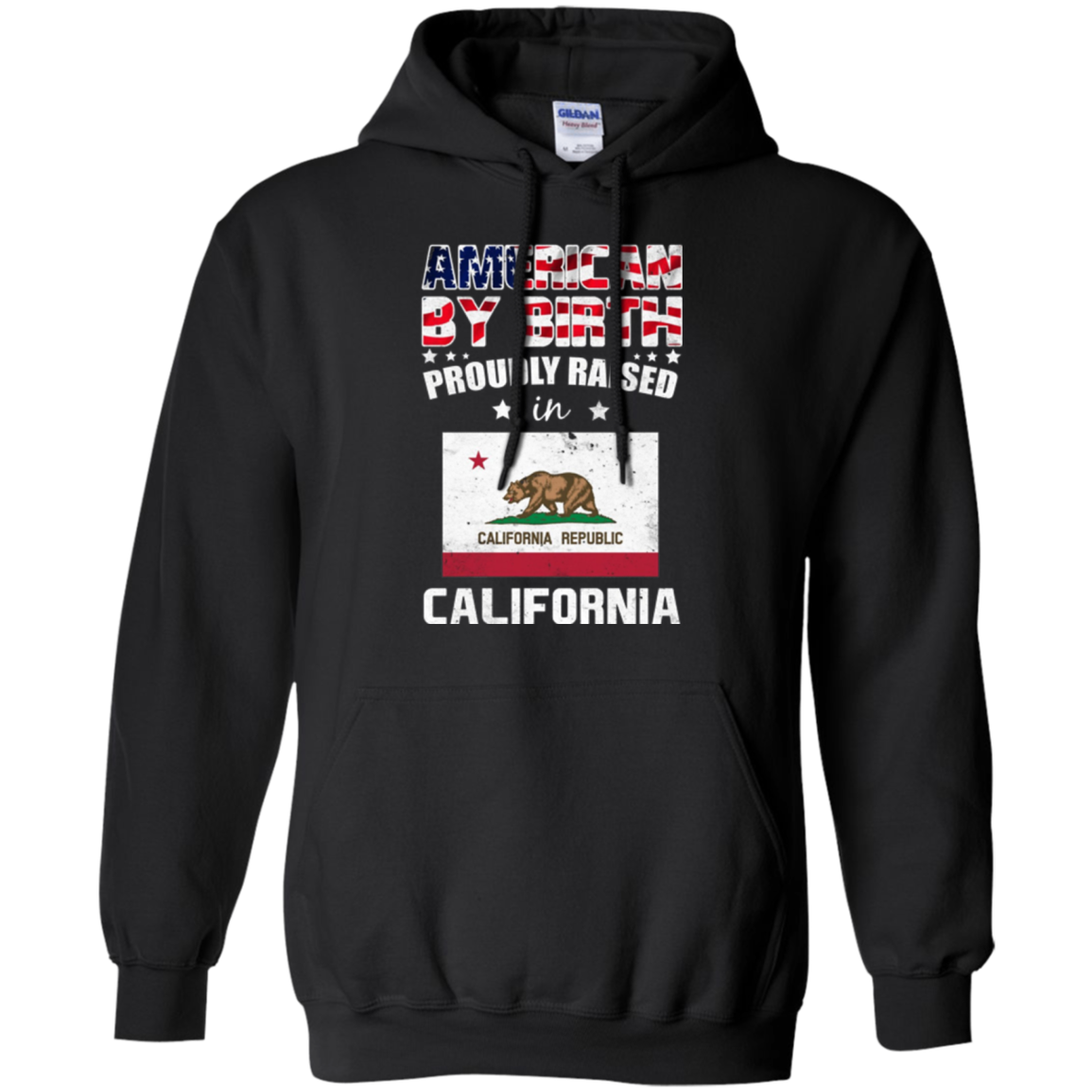 American By Birth Proudly Raised In California Flag Shirt