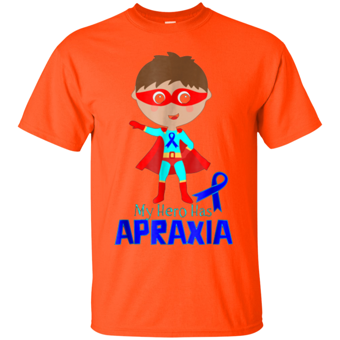 Apraxia Awareness T-shirt Blue Ribbon Apraxia Shirt