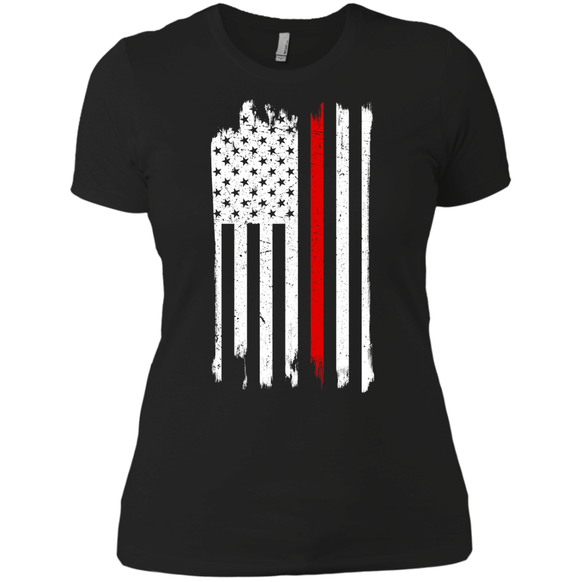 American Flag Red Line USA Patriot July 4th Sleeves Shirt