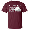 Image of All Food Must Go To The Lab For Testing Dog Gift T-Shirt