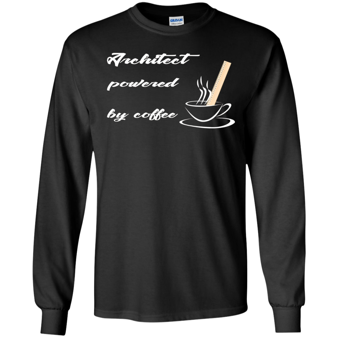Architect T-shirt - Architect Powered By Coffee - Funny Gift