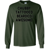 Image of T-shirt barbu tatoué potelé et génial pour homme
