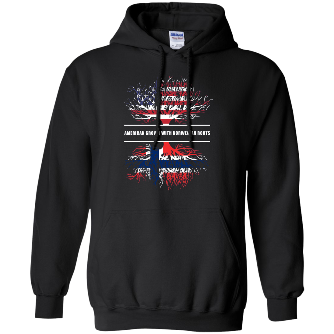 American Grown With Norwegian Roots T-Shirt Norway Tee