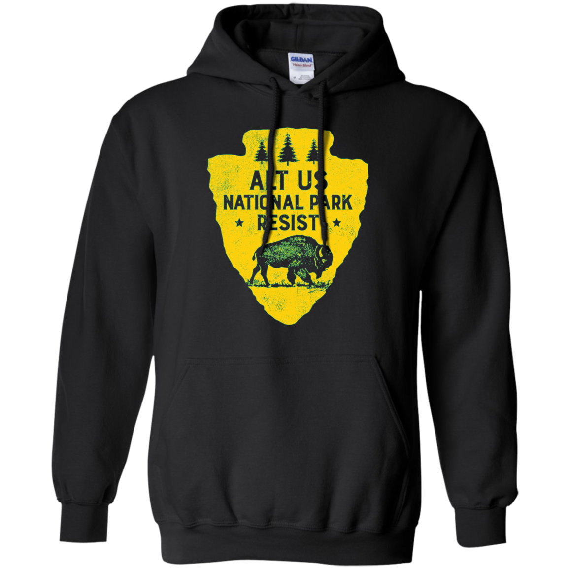 ALT US National Park Resist Service T shirt Bison Vintage