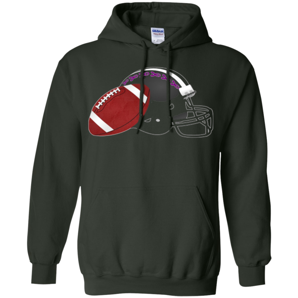 Alzheimer Awareness Purple Ribbon Shirt For Football Fans