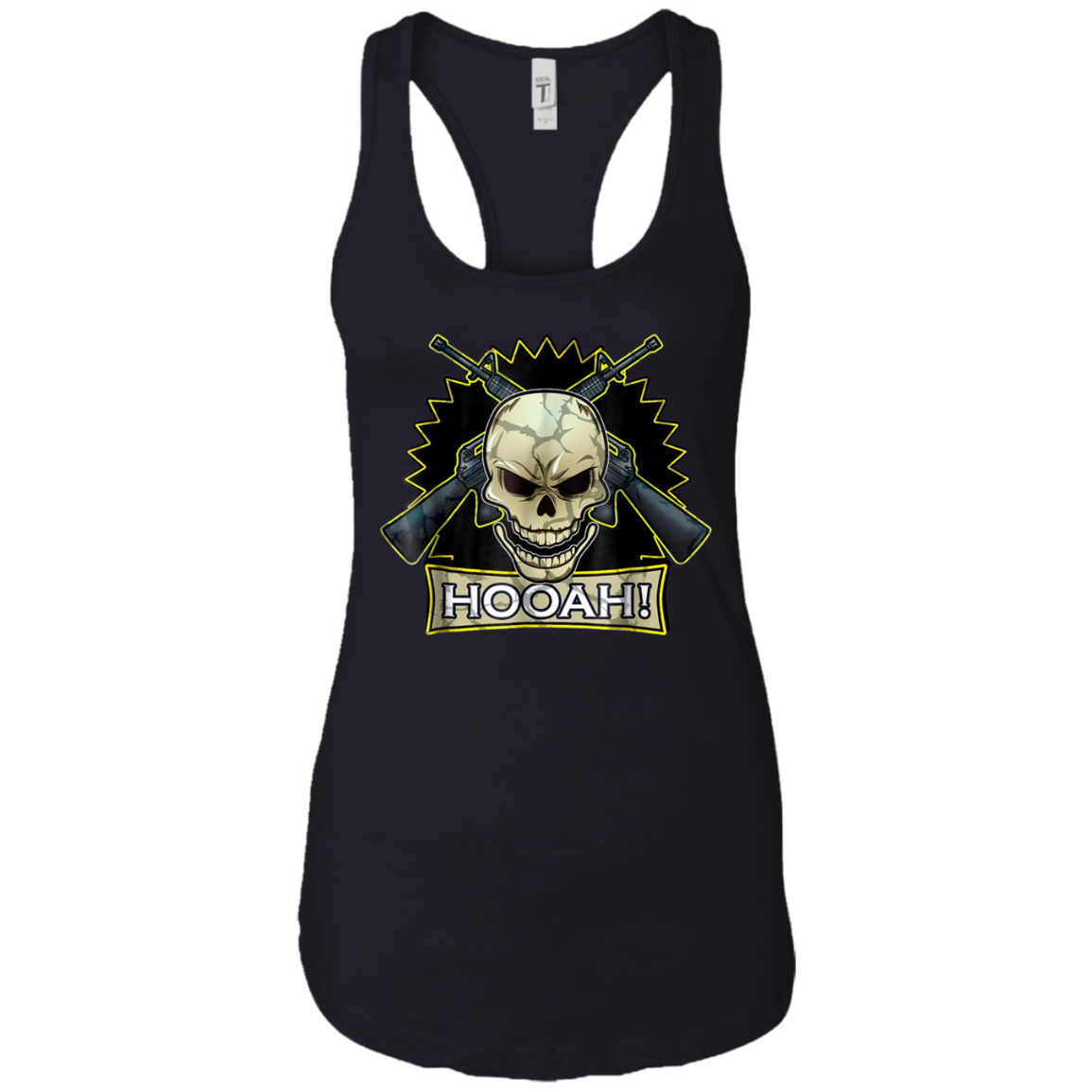 Army Veteran Military Skull Hooah T-Shirt