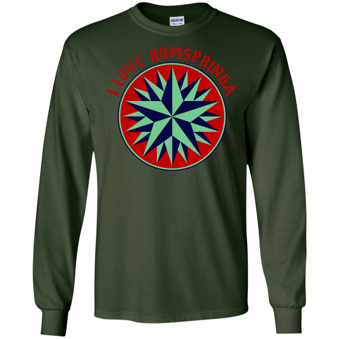 Amish - I Love Rumspringa Hex Sign Star 1- Fun Ls T-Shirt