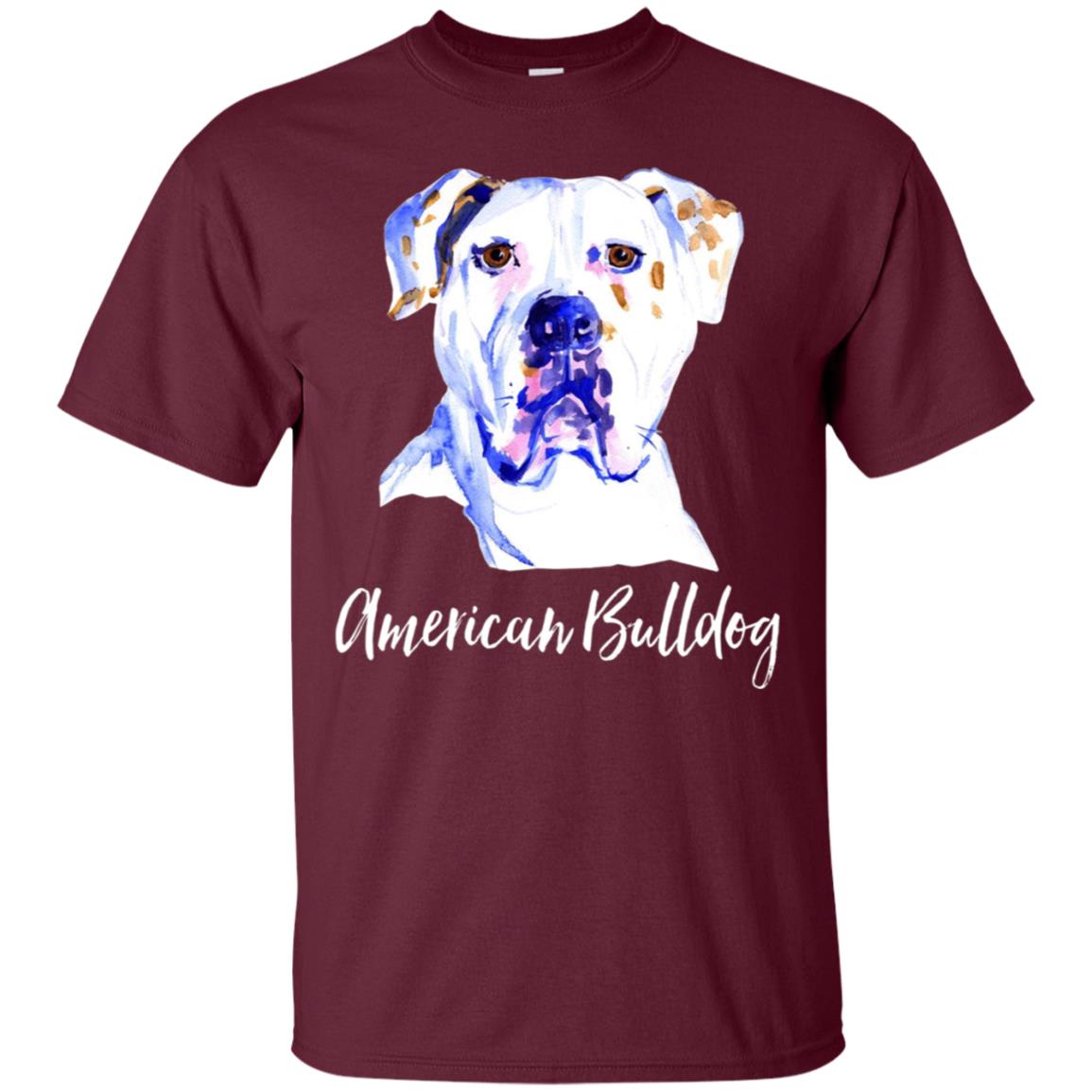 American Bulldog Dog T-Shirt Dog Lover Gift Bull Dog