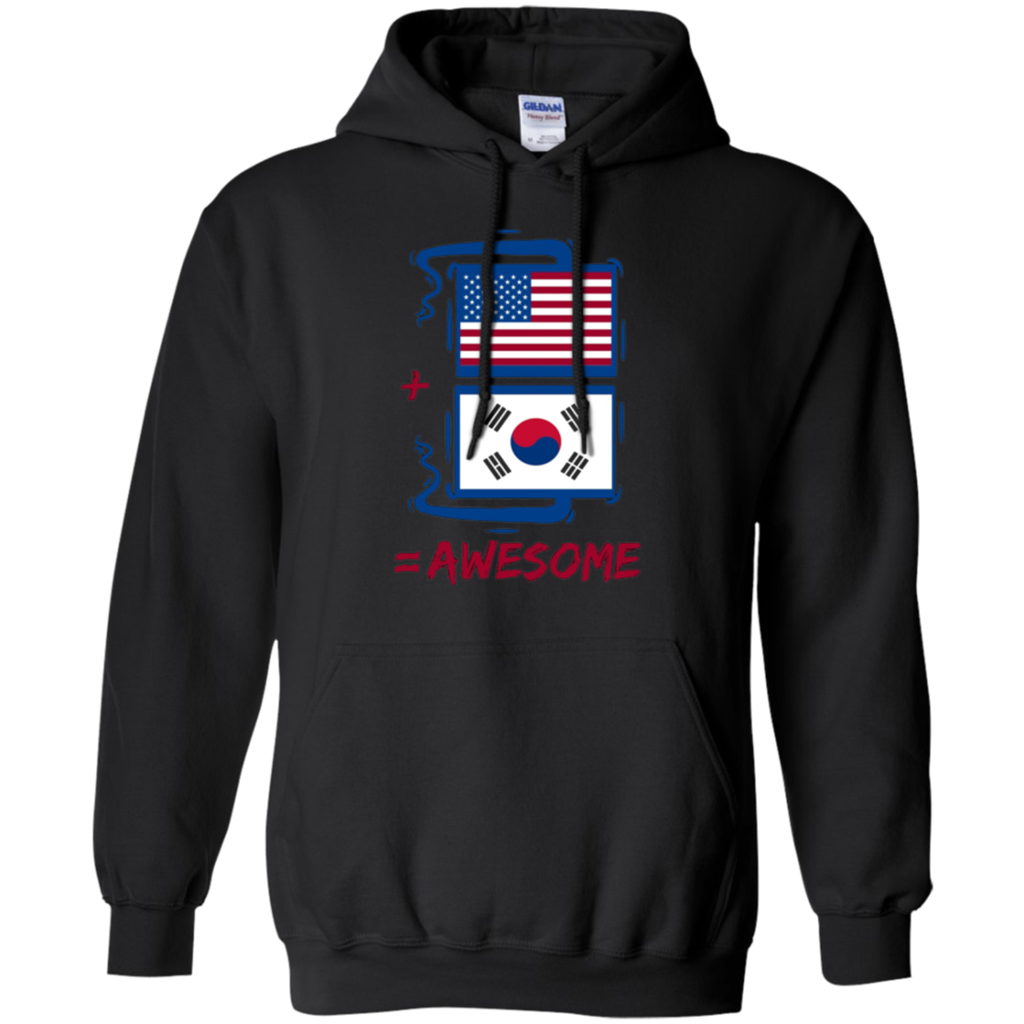 American +South Korea = Awesome Korean Flag Shirt