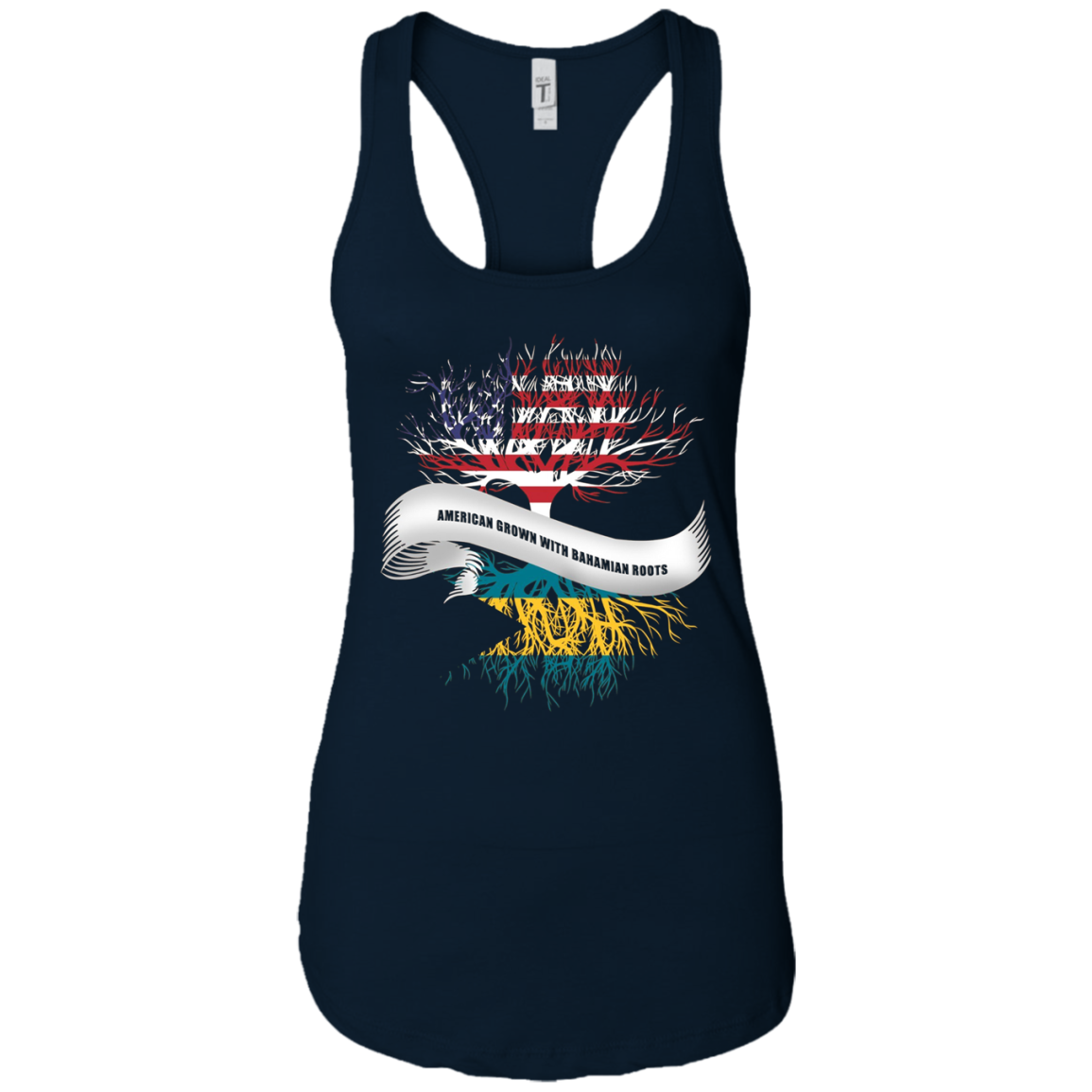 American Grown with Bahamian Roots T-Shirt Bahamas Tee