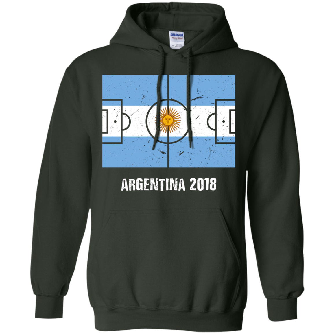 Argentina Team 2018 Tshirt Flag Field