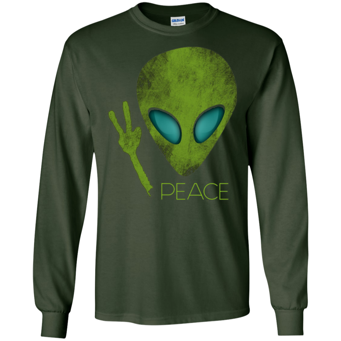Alien Peace Cool Funny T-Shirt Cute UFO Lover Birthday Gift