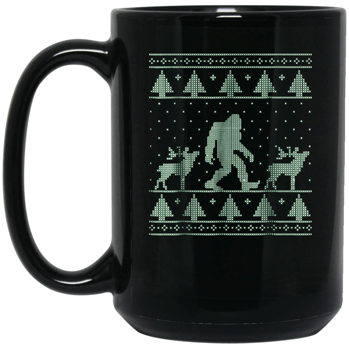 Bigfoot Ugly Christmas Sweater T-Shirt, Funny Sasquatch Gift