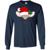 Image of Santa Reindeer Face. Christmas Costume Holiday T-Shirt