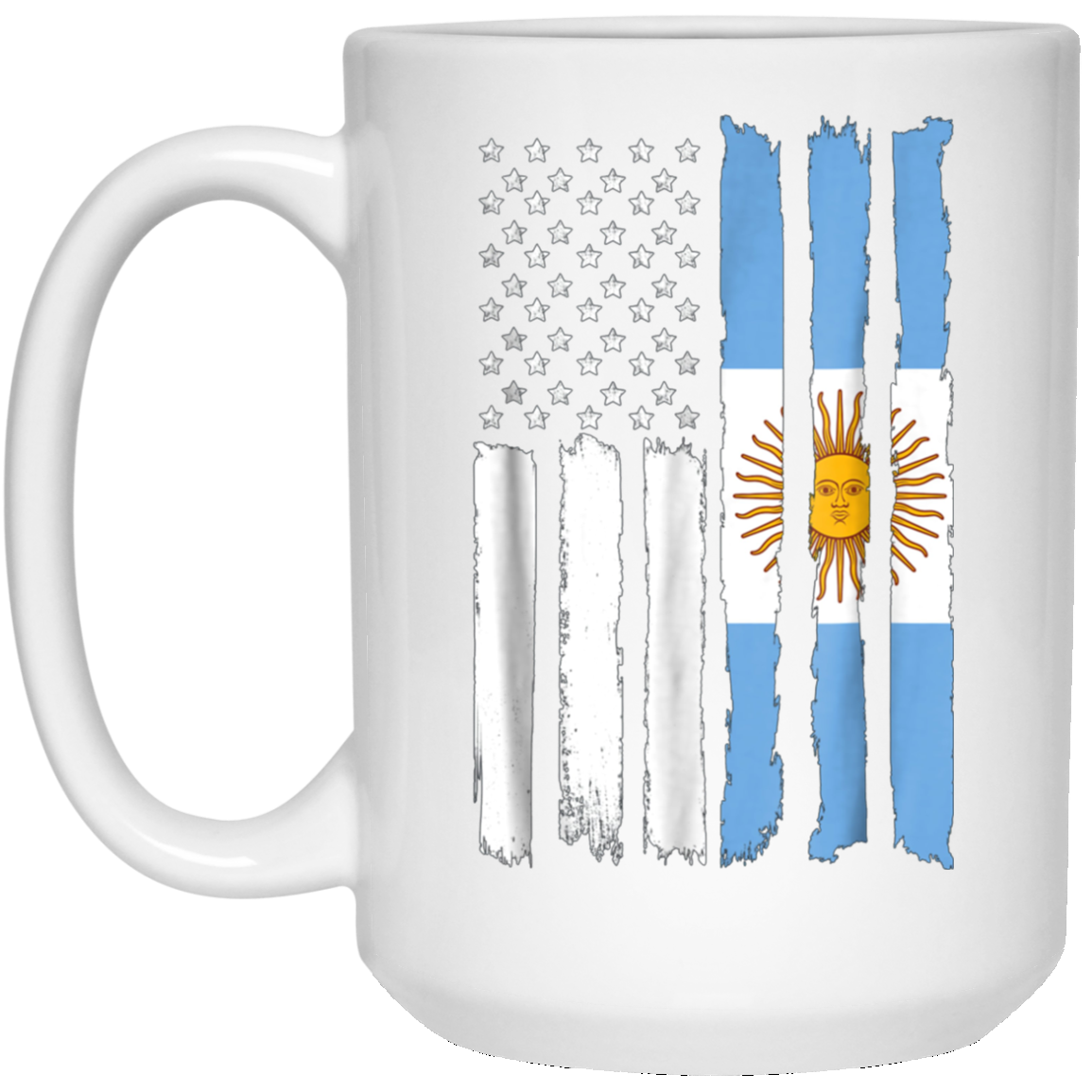 American Argentina Patriotic Flag T-shirt