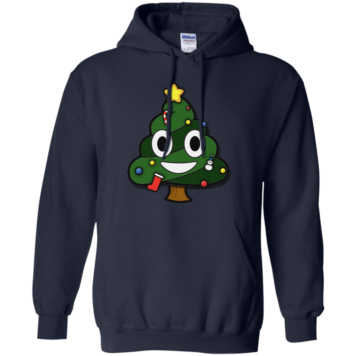 Christmas Tree Poop Emoticon Funny Christmas Shirt