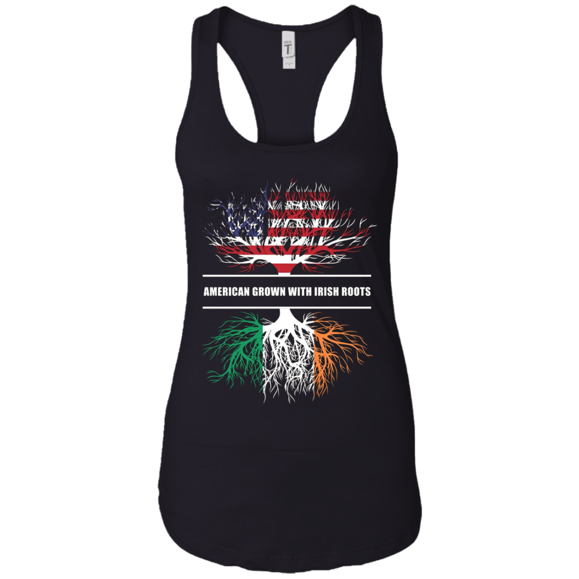 American Grown With Irish Roots T-Shirt Ireland Tee