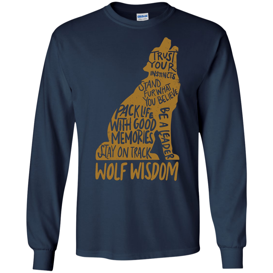 Wolf Wisdom T-shirt - Wolf Lovers Tshirt