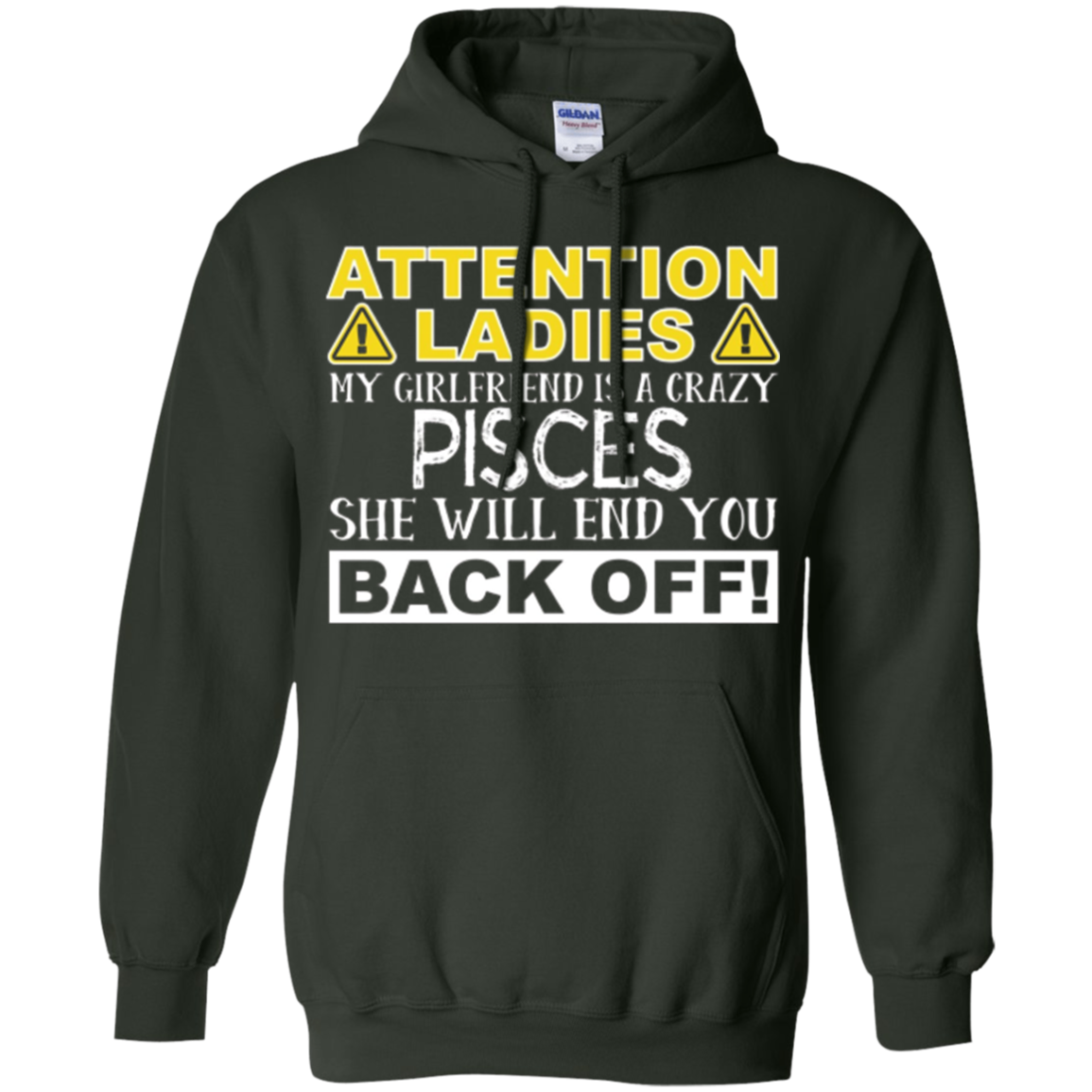 Attention Ladies My Girlfriend Is A Crazy Pisces Funny Tee