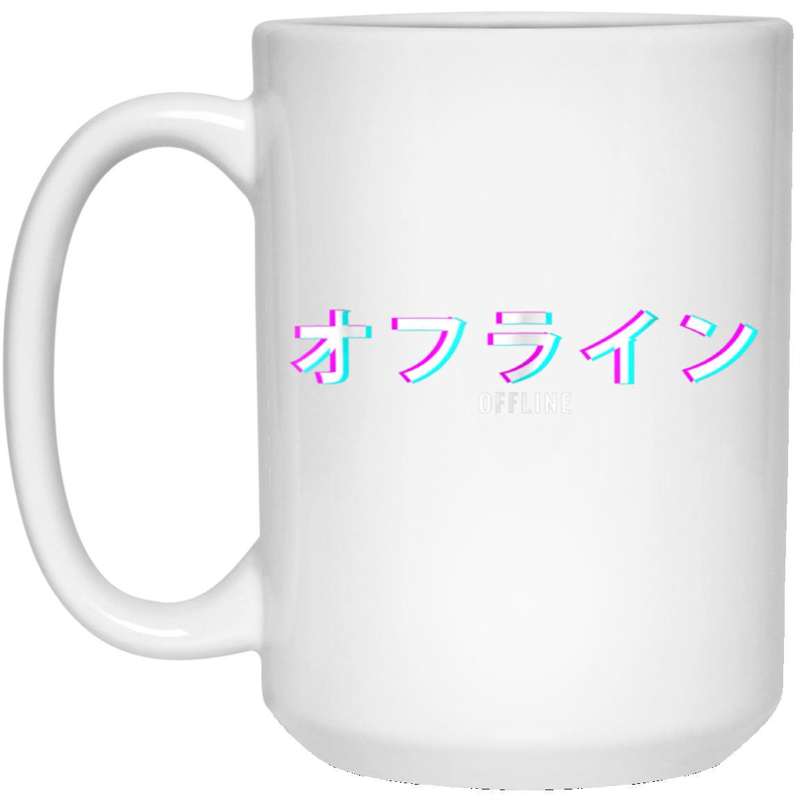 Aesthetic Offline Japanese Text Vaporwave T-Shirt