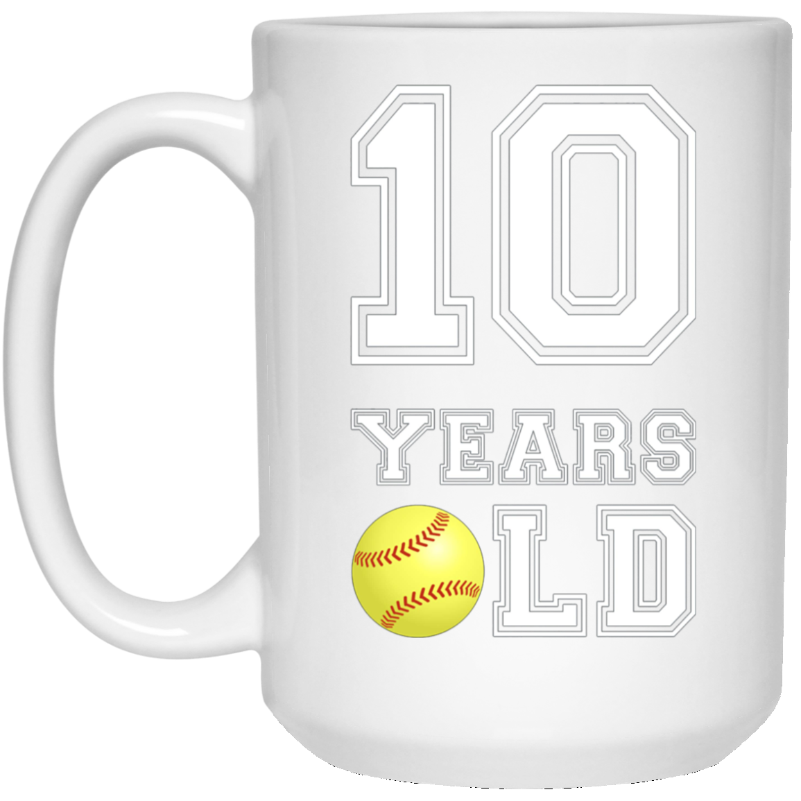 10 Years Old Softball Birthday Shirt Boy 10th Birthday Tee