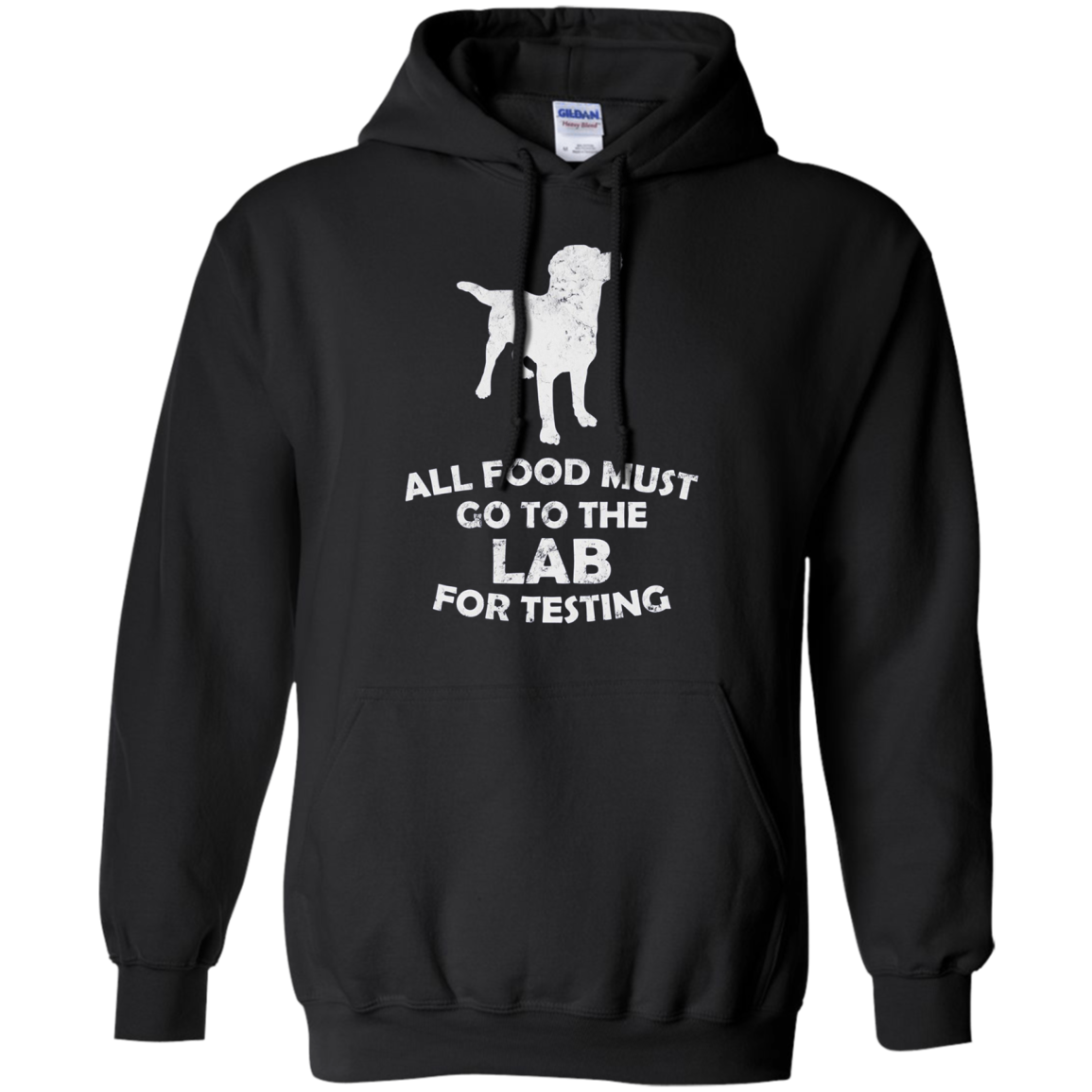 All Food Must Go To The Lab For Testing Black Lab T-Shirt