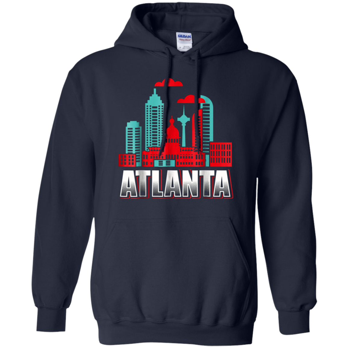 Atlanta T Shirt Funny Atlanta Georgia Skyline Souvenir Tee