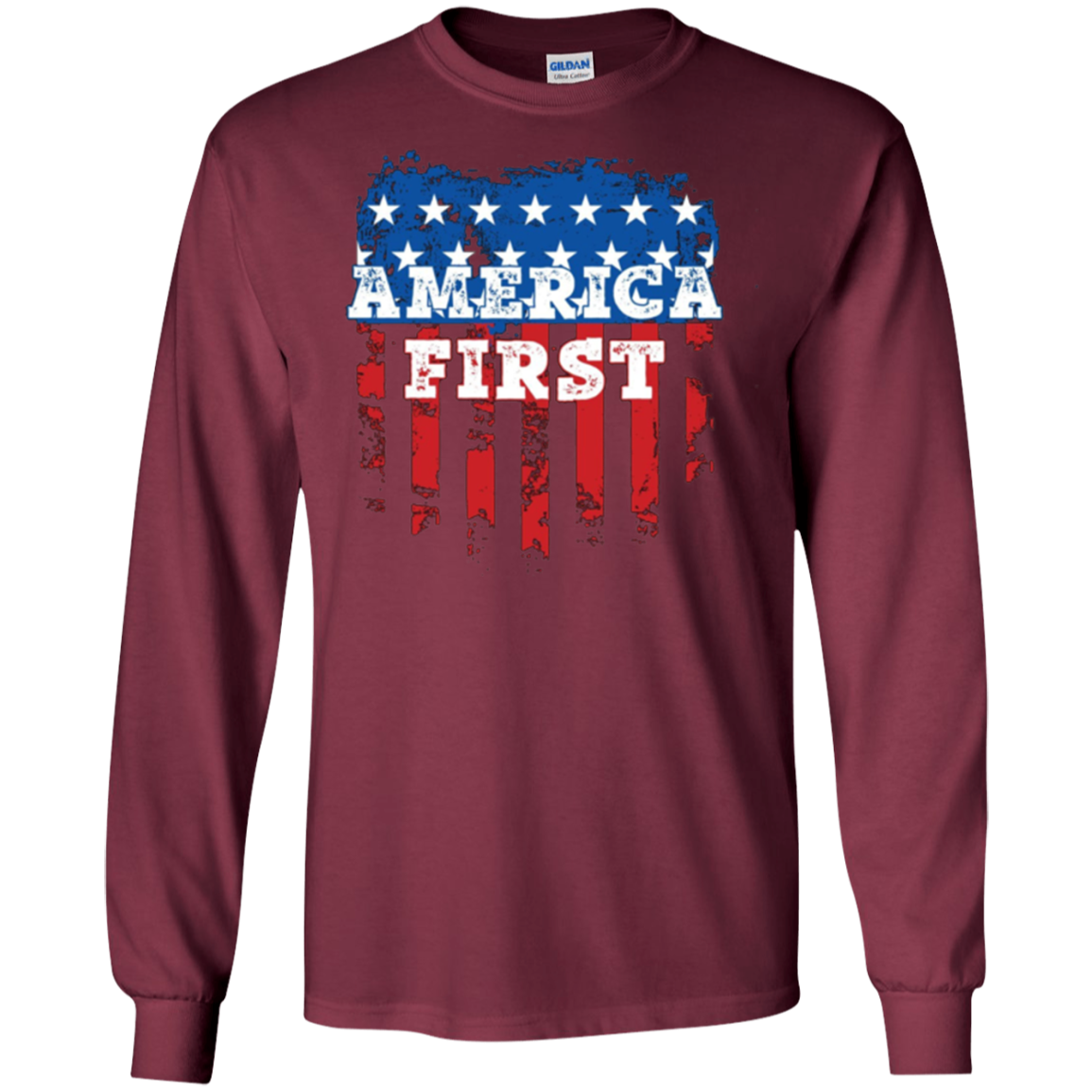 America First USA T Shirt with the American Flag