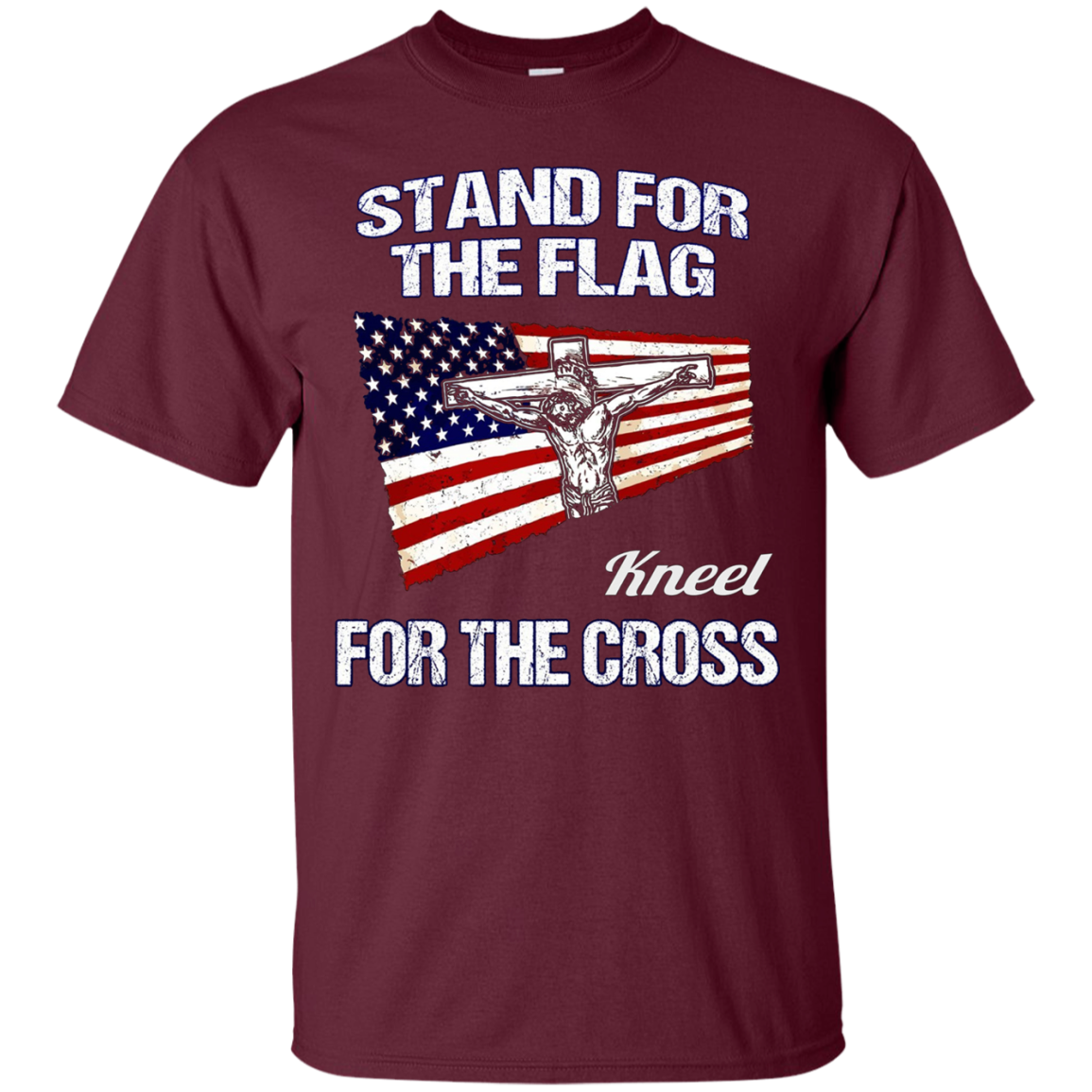 America Stand for the Flag USA Patriotic Christian Tee Shirt