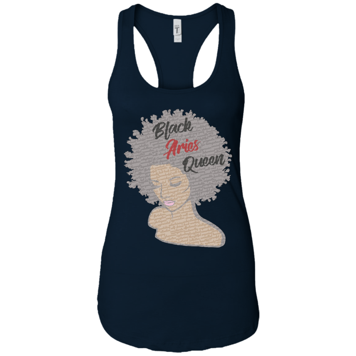 Aries Zodiac Birthday Afro Gift T-Shirt for Black Women