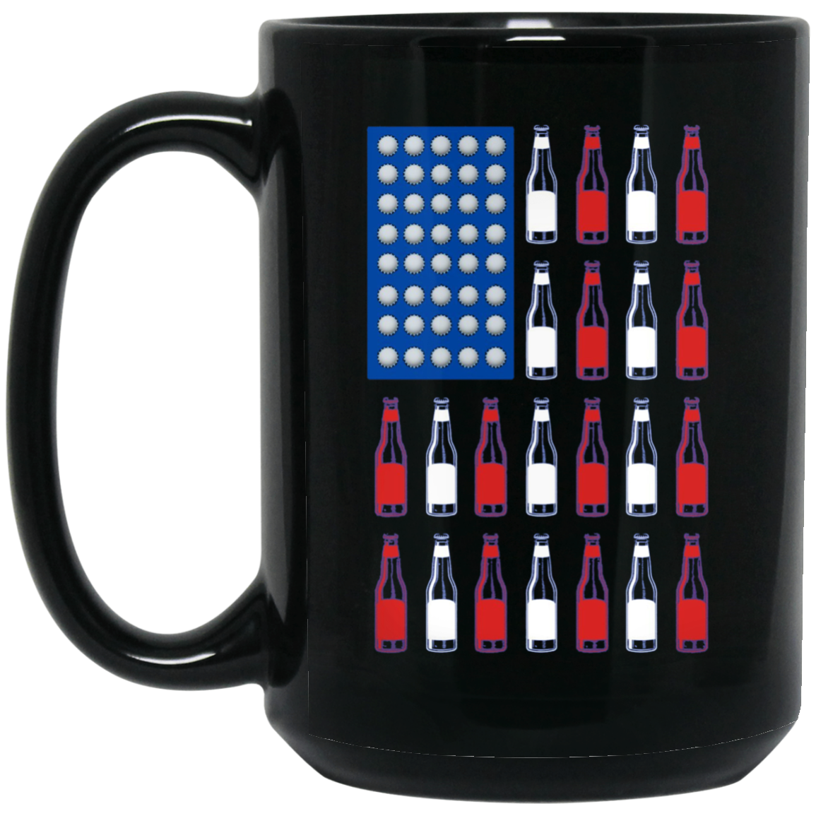 American Beer Pong Flag 4th of July Drinking Long Sleeve