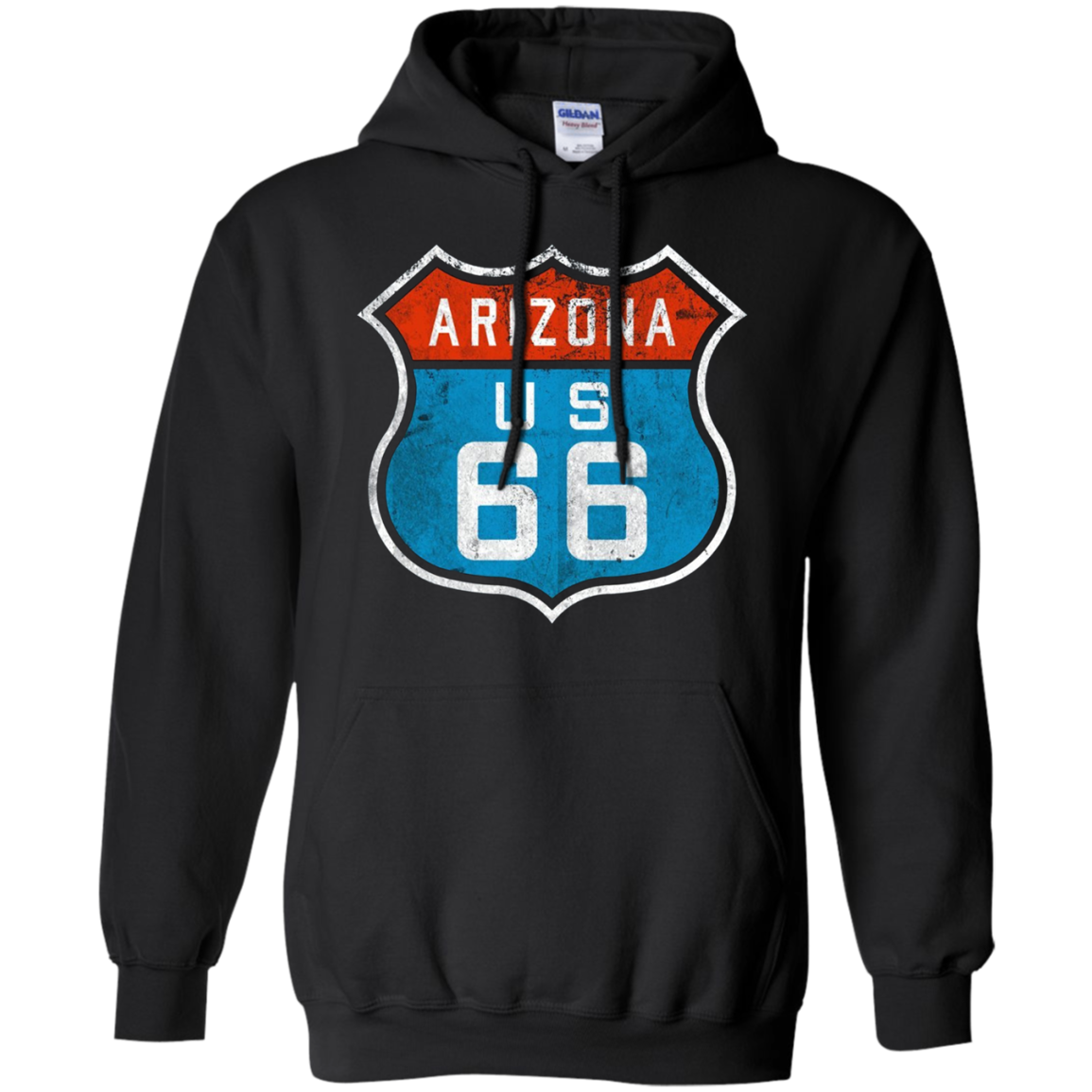 Arizona Route 66. Retro, Vintage, Distressed Grunge Tee