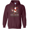 Image of Santa Riding Cow Merry Xmas Farming Gift Tshirt