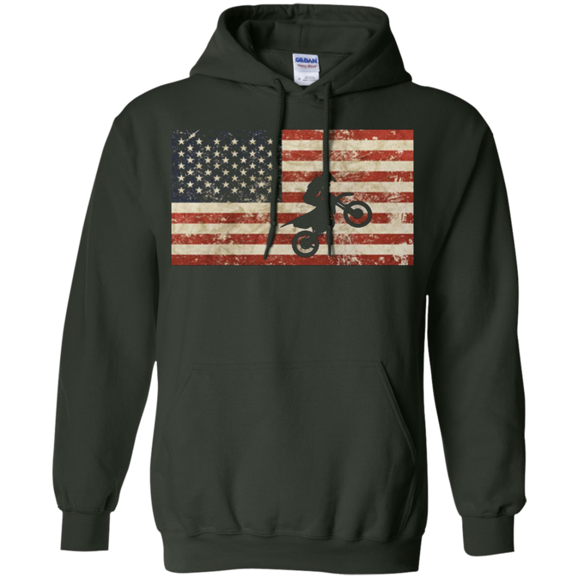American Flag Motocross BMX T-Shirt