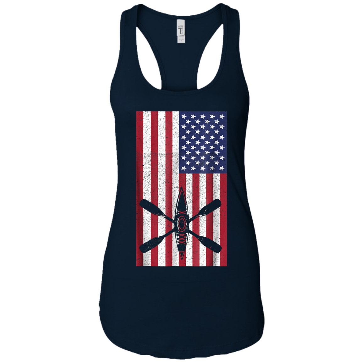 American Flag Kayak Shirt - Kayaking - Kayak Fishing