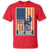 Image of American Flag Patriotic Motocross Dirt Bike Shirt