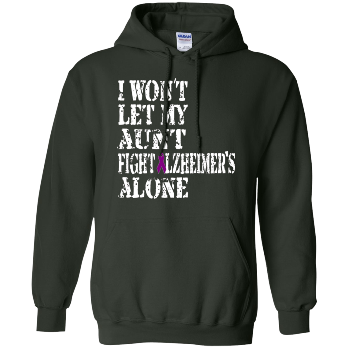 Alzheimer's Awareness T Shirt For Aunts Purple Ribbon Tee