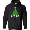 Image of Christmas Tree Lit Af Funny Christmas Shirt