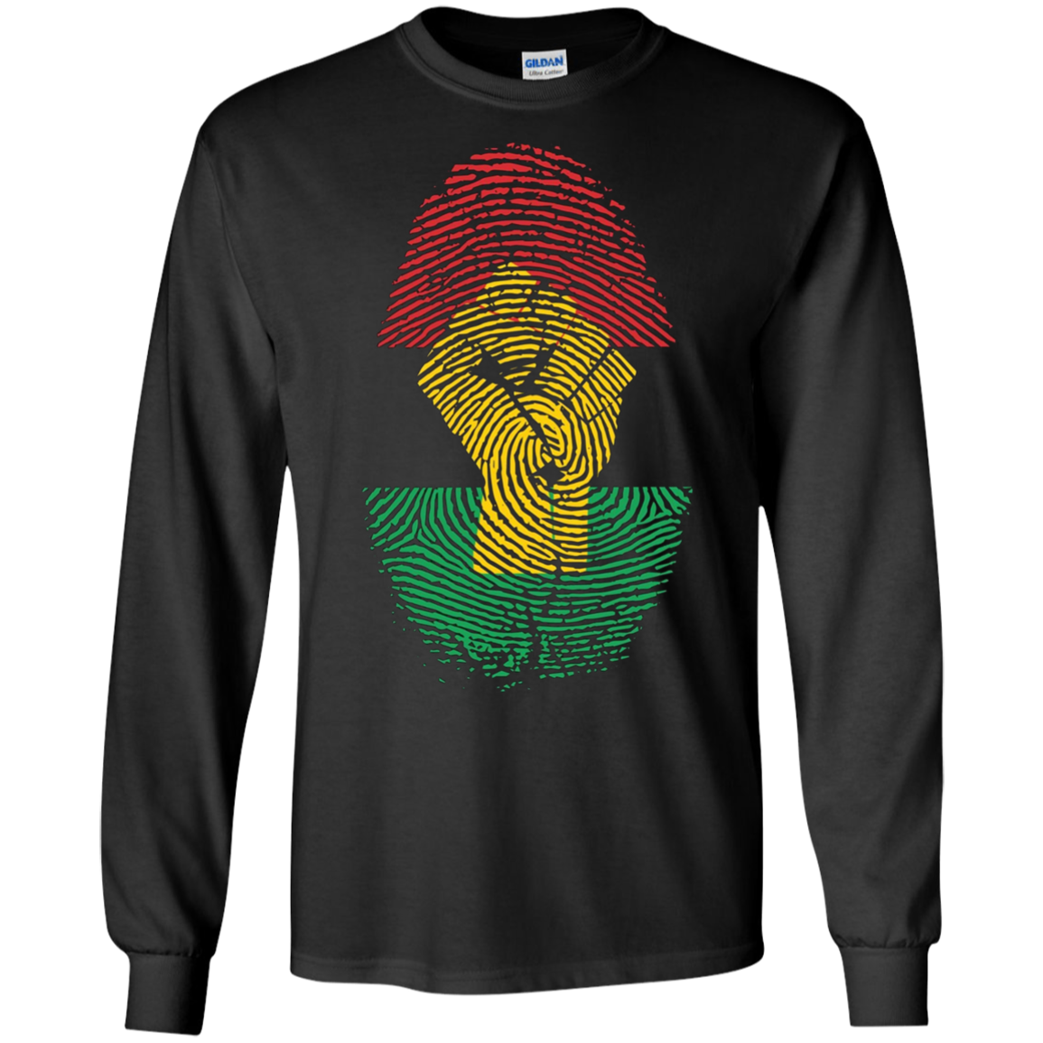 African Pride Fingerprint Black History T-Shirt