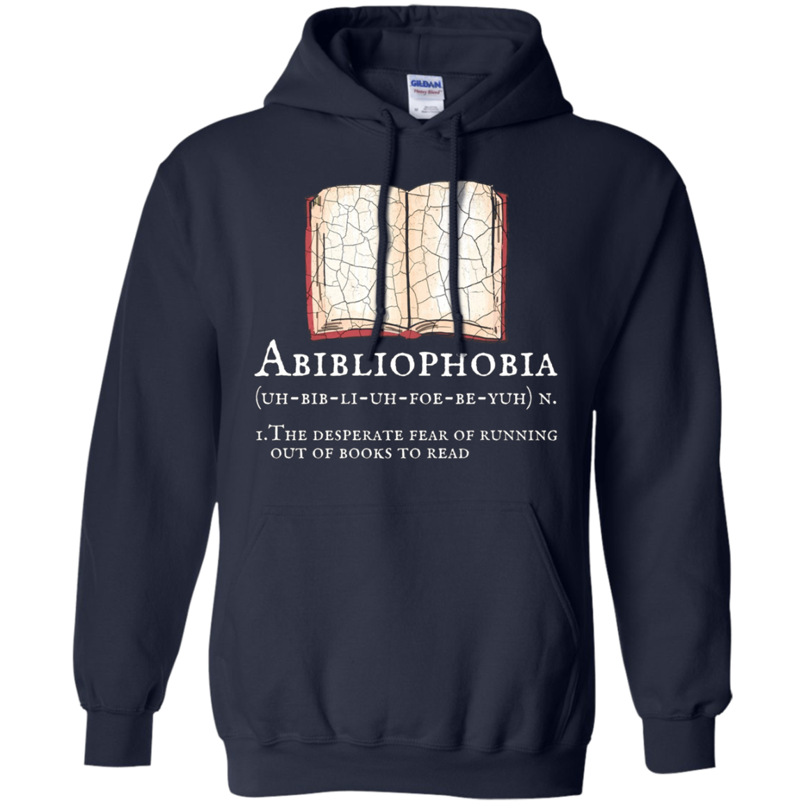 Abibliophobia Funny Definition T Shirt Reading Apparel