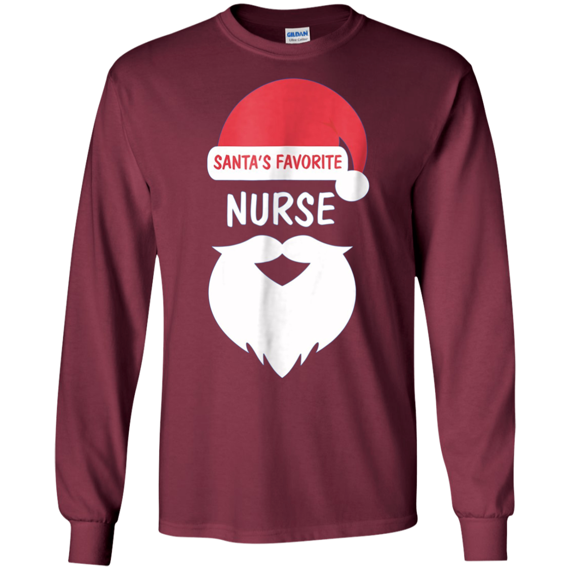 Santa's Favorite Nurse | Funny Christmas Nursing T-Shirt
